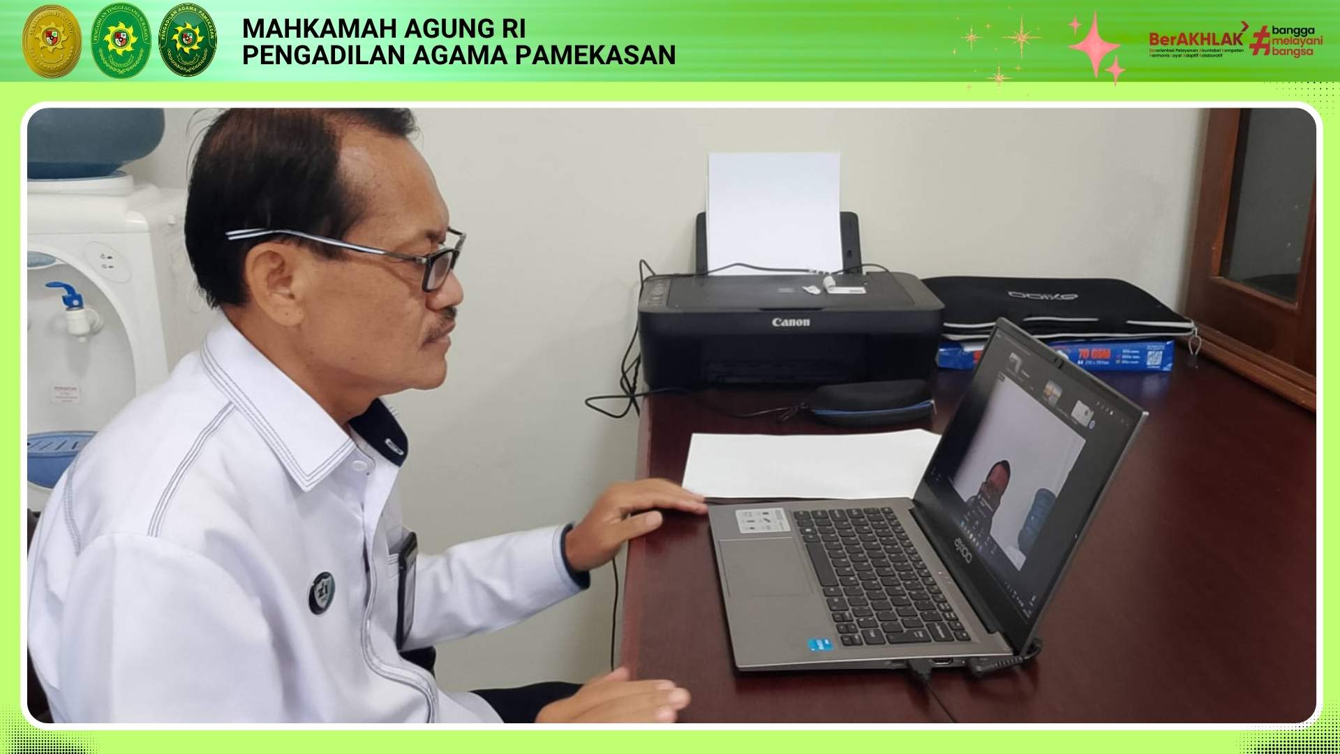 Tingkatkan Kompetensi Pengelolaan Anggaran. Sekretaris PA Pamekasan Ikuti Workshop Daring